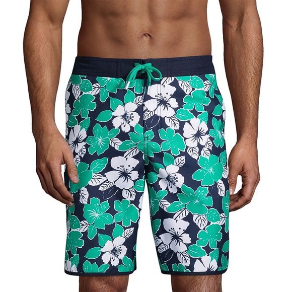 Lands' End Shorts Nwt Lands End Mens Printed Beach Surf And Board